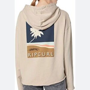 Rip Curl Light Tan Hoodie with Tropical Logo